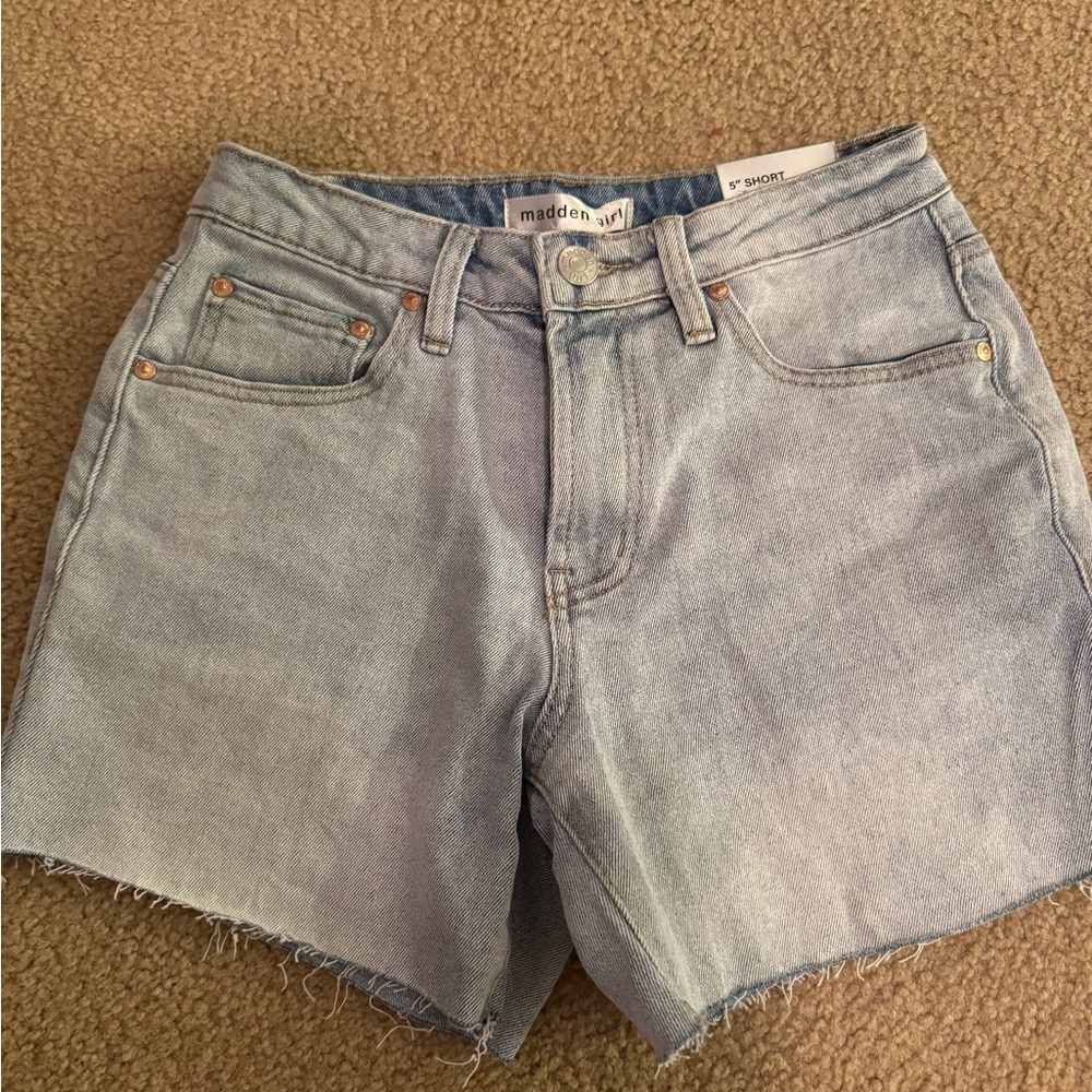 Madden Girl Faded Blue Jean Shorts